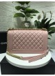 BOY CHANEL PINK BOY BAG  DIAMOND 25